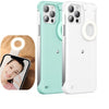 Compatible With Fill Light Selfie Beauty Ring Phone Case Stable Shell.